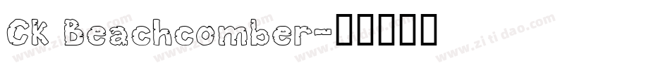 CK Beachcomber字体转换
